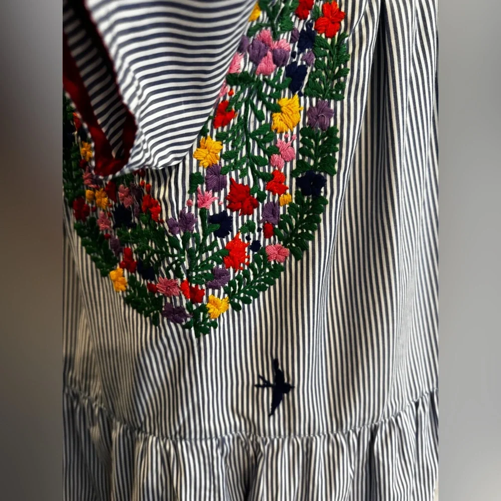 Mi Golondrina Multicolor Embroidered Dress - Picture 5 of 9